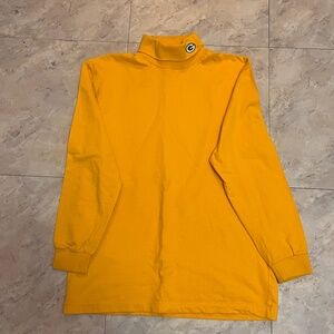 Vintage 90’s Logo Athletics Yellow Green Bay Packers Long Sleeve Shirt Medium
